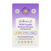 Bundle x Joy Vibrant Salmon Dry Dog Food bag with real salmon first ingredient.