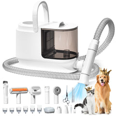 Bunfly dog grooming kit assembly view shows ready-to-use tools for at-home grooming.