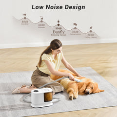 Bunfly pet vacuum 13kPa suction powers deep hair pickup from couches.