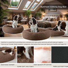Bunlitent donut-bed cushion-detail showing supportive padding for joint comfort.