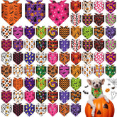 Bunnycool 72-pcs dog bandanas bulk pack in multicolor, ideal as photo props.