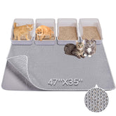BurgeonNest cat litter mat 47x35 traps litter and reduces tracking.