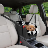 BurgeonNest center-console front view booster for travel with small pets
