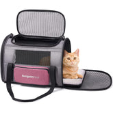 BurgeonNest cat carrier soft-carrying-shell offers gentle travel comfort for small pets.