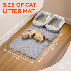 BurgeonNest double-layer design close-up showing litter descent into lower tray.