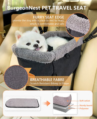BurgeonNest sturdy metal frame supports pets for calm rides