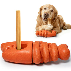 BURIESUR bully stick holder assembly view showing secure grip for safe chewing
