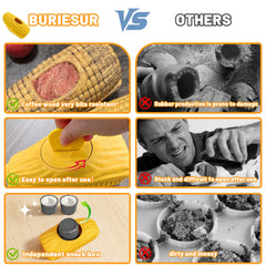 BURIESUR dog chew toy snack box inside demonstrates ready-to-fill treat dispenser