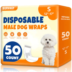 BURVAGY 50-count packs front view for quick setup and mess containment.