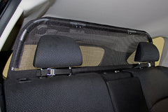 Bushwhacker cargo barrier detailed-dimension view emphasizes 46x21 inch fit.