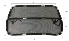 Bushwhacker Deluxe barrier side installation demonstrating easy setup in car