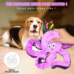 BUYPOW Octopus toy purple closeup shows soft fabric ideal for teething comfort.