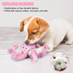 BUYPOW Octopus plush toy pink teeth massage area supports gentle chewing sessions.