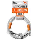 BV Dog Tie Out Cable 25ft in use for secure backyard control