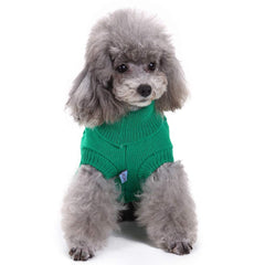 Bwealthest dog-sweater-easy-on-off closeup demonstrates pullover design for quick dressing.