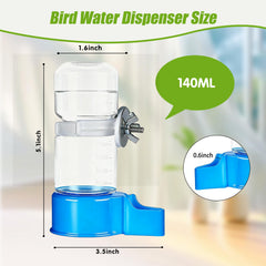 BWOGUE automatic waterer demonstrates gravity-flow design for drip-free, tidy cages.