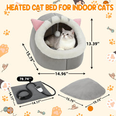 BWOGUE cat bed top folded into sofa, versatile lounging option