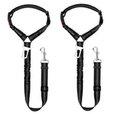 BWOGUE dog seat belt with elastic buffer secures pets for calm car rides