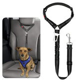 BWOGUE pet car seat belt with reflective headrest restraint for safer night travel