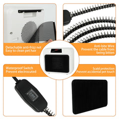 BWOGUE thermostat controls offer 300W and 600W heating options