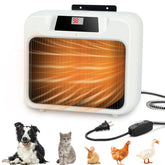 BWOGUE wall-mounted dog heater above a kennel for space-saving warmth