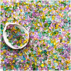 BXI blue glass gravel for aquarium tank adds color and visual depth.