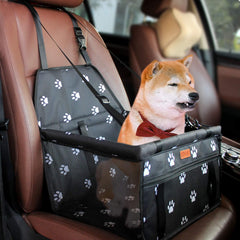 BYGD booster seat side view shows sturdy frame for pets