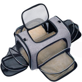 Bytaoqipet airline-approved cat carrier under seat front view for plane travel