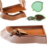 BZCWHWY tortoise water dish with ramp for easy soaking entry