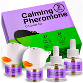 Cabins cat calming diffuser setup showing plug-in diffuser ready to use for calmer cats
