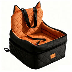CABZOON dog car seat shows elevated view for calmer rides.