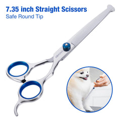 CADABY dog grooming kit leather waterproof case keeps tools organized.