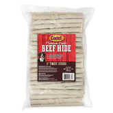 Cadet beef-hide 5-inch twist package offers a long-lasting dog chew.