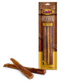Cadet Bully Sticks, carne 100% real para perros grandes, sabor natural.