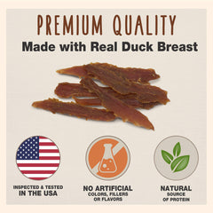 Cadet Gourmet duck-breast jerky 28oz high-protein treats for active dogs