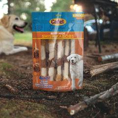 Cadet Gourmet Shish Kabob packaging emphasizes high-quality ingredients and USA inspection.