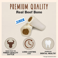 Cadet Junior stuffed shin bones demonstrate durability for aggressive chewers and extended play