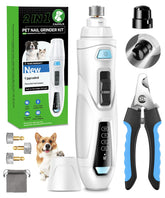 CADOLS 2-in-1 dog nail grinder kit front view for convenient home grooming.