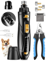 CADOLS dog nail grinder side view highlights ergonomic grip for easy grooming sessions.
