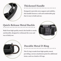 CADONO tactical dog collar adjustable length demonstrates versatile fit for dogs