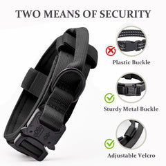 CADONO tactical dog collar neck loop and tag loop enable quick gear attachment
