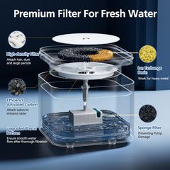 Caehomly 12-pack replacement filters ready for bulk fountain maintenance.