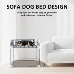 Caghash elevated frame sturdy construction highlights durable support for dogs and cats.