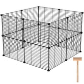 C&AHOME Pet Playpen 16 panels enables flexible shaping for safe play spaces.