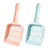 Caiqicome cat litter scoop two-pack in pink and blue for quick box cleanup