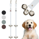Caldwell's Pet Supply Co. dog potty bells set of two in white for easy potty signaling.