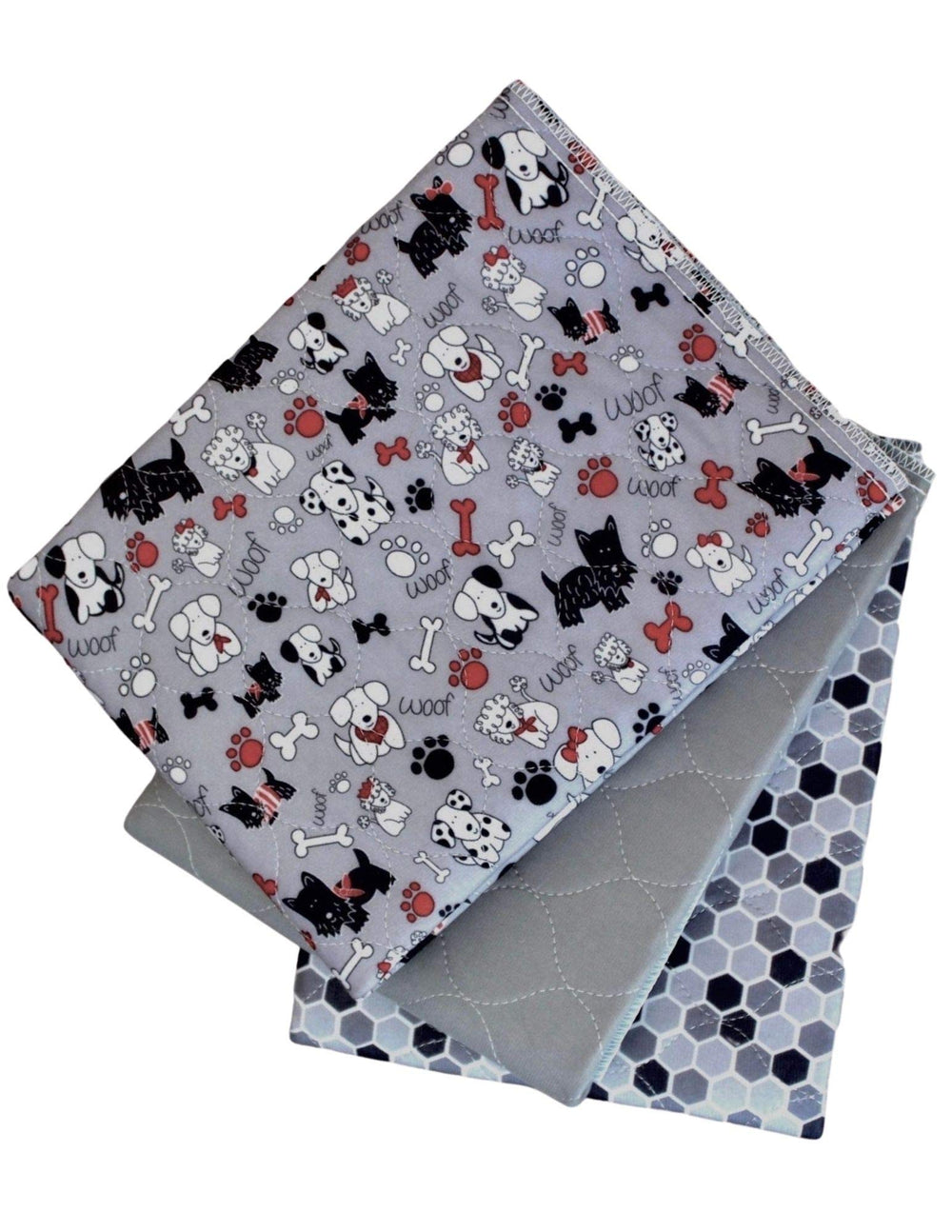 Caldwell's Potty Pad unfolded shows a large washable surface for puppy training.