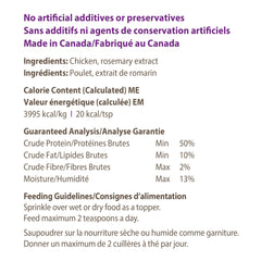 Caledon Farms Chicken Sprinkles Topper close-up chicken texture for protein boost