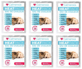 Calmeroos heat pack refill 6-pack packaging shows convenient air-activated warmth for pets.