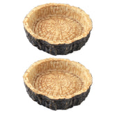 CalPalmy 2pack reptile bowls reduce waste in dual-feeding setup